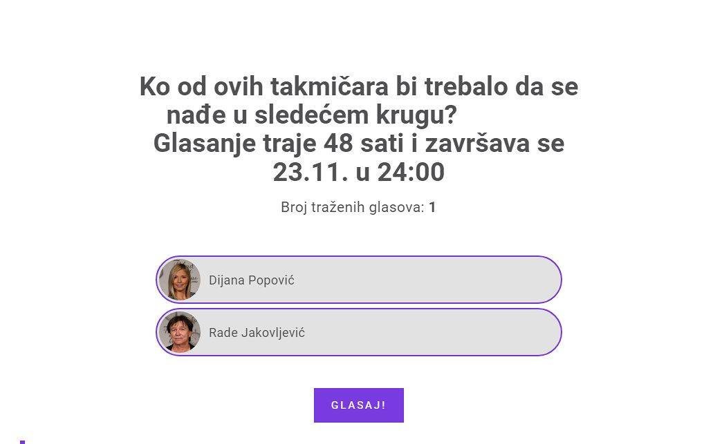 VAŠ GLAS MOŽE BITI PRESUDAN: Ova dva takmičara bore se za prolazak, evo kako da glasate 3 1d89646cceaf9262567cb7b547bc5aadb4792c2a