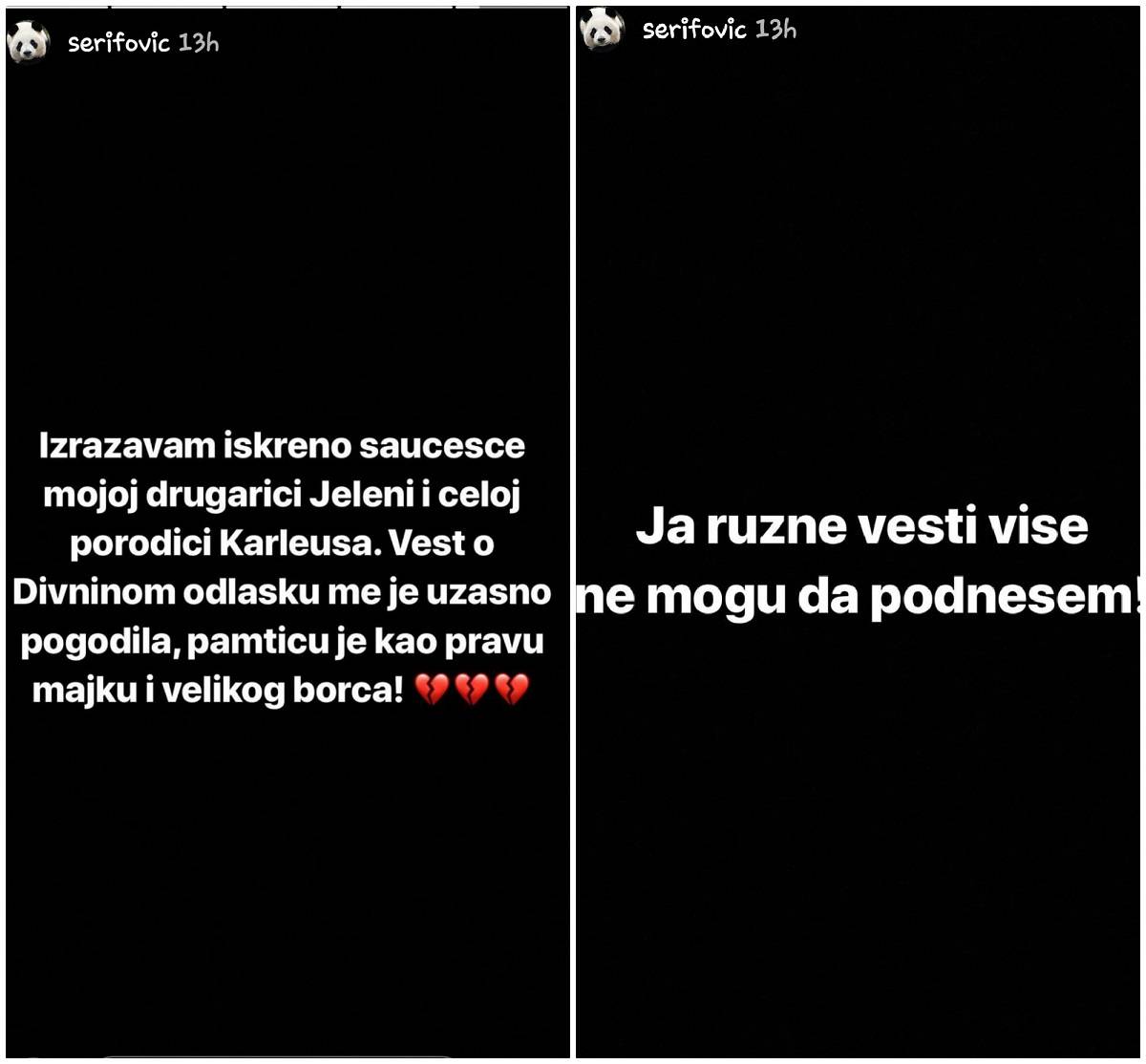 Jelenine koleginice iz "Zvezda Granda" dirljivim rečima izjavile saučešće pevačici (FOTO) 2 2c58e792b00f1263dbf765584dd4d0990384813d