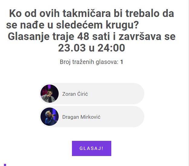 Zoran i Dragan u borbi za četvrti krug! Evo kako da glasate za svog favorita 3 386fce48be3de4cd21db7bade4c5498cb8daace3