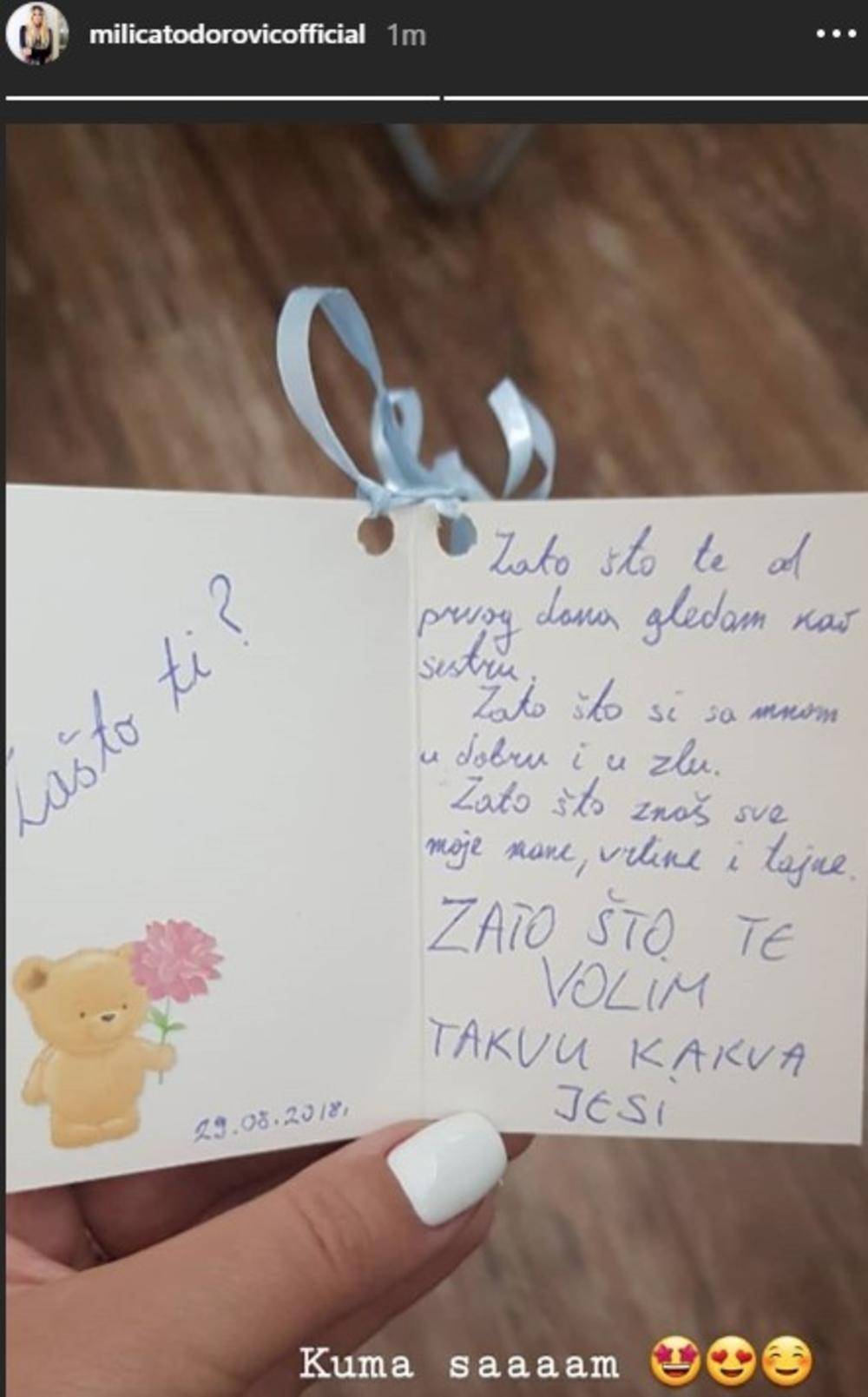 Milica Todorović dobila poziv za kumstvo koje se ne odbija! (FOTO) 2 3a3702ef4521c093244ec5442d08e0ba5078ca7a