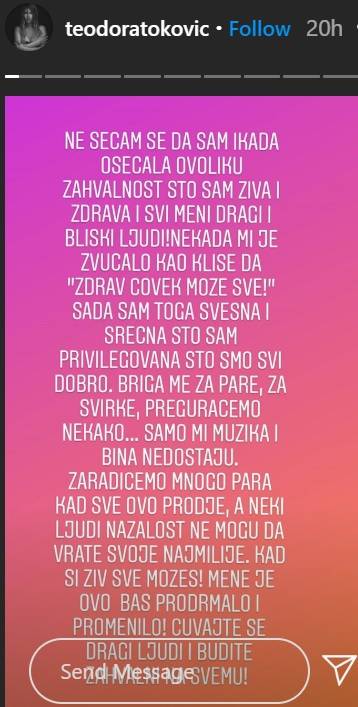 Nikad iskrenija TEODORA: Ovo me je PRODRMALO i PROMENILO! 2 9e7d1f27d8958d3038ae947798533e185955c7f4