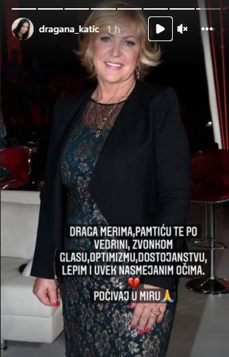 Estrada se oprašta od Merime: Bila im je kolega, prijatelj, sestra...(FOTO) 7 abef090c9589fb0f112373724bd1f38669c56a3a