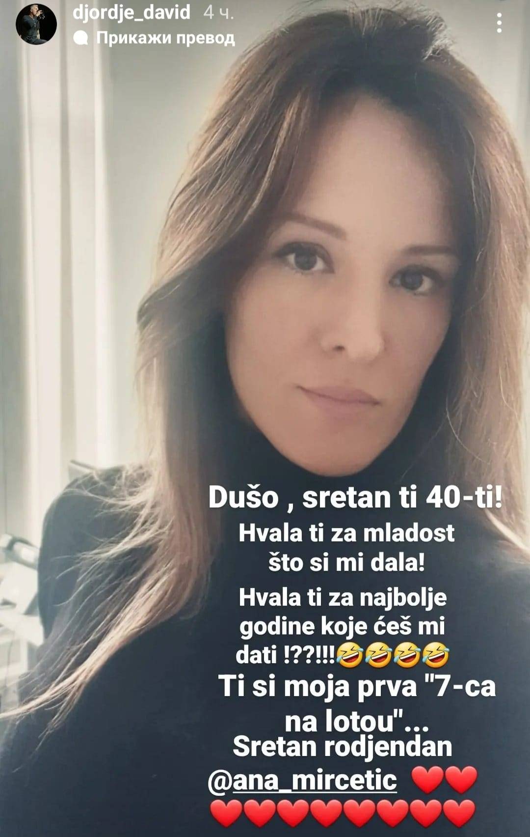 Đorđe David POKAZAO DEVOJKU i poručio: ''Hvala za mladost, ti si moja SEDMICA NA LOTOU'' 3 e68b17227464399eb85ca2cab6cd29eee2ab8c96