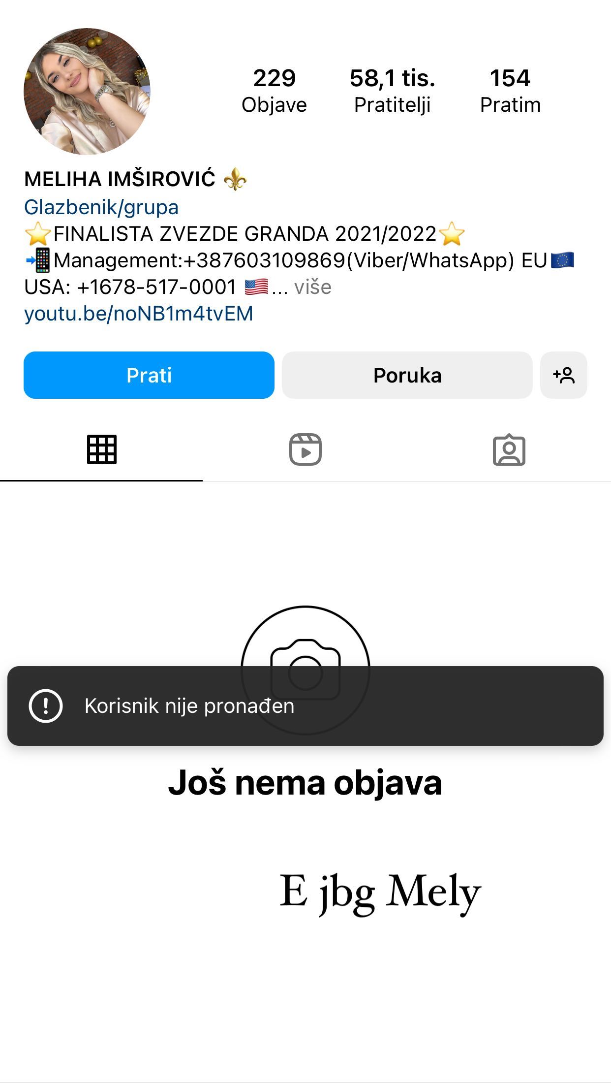 RAT SE NASTAVLJA! Meliha BLOKIRALA Dadu, Mešaljićeva ŽESTOKO odgovorila: "Hvala Mely" (VIDEO) 7 320410354 532448228812594 2363237714922663914 n 1