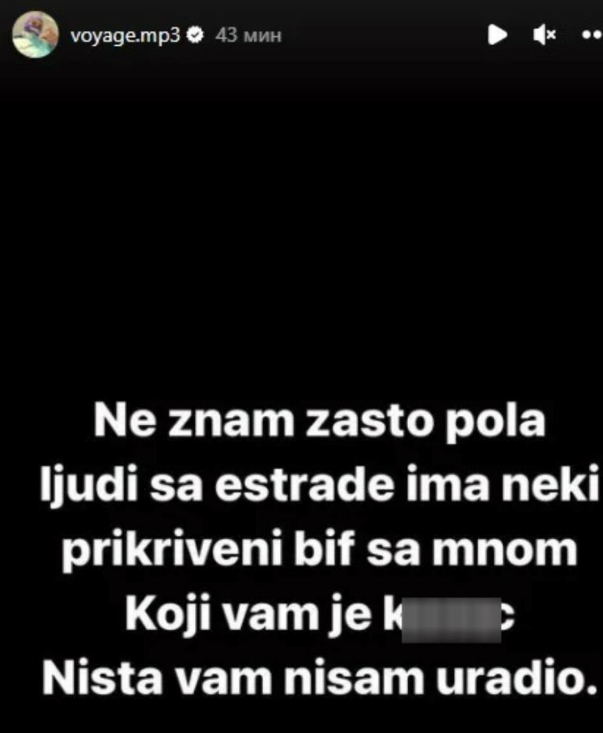 Vojaž BRUTALNO ISPROZIVAO kolege: "Ljudi sa estrade, koji vam je..." (FOTO) 9 Capture