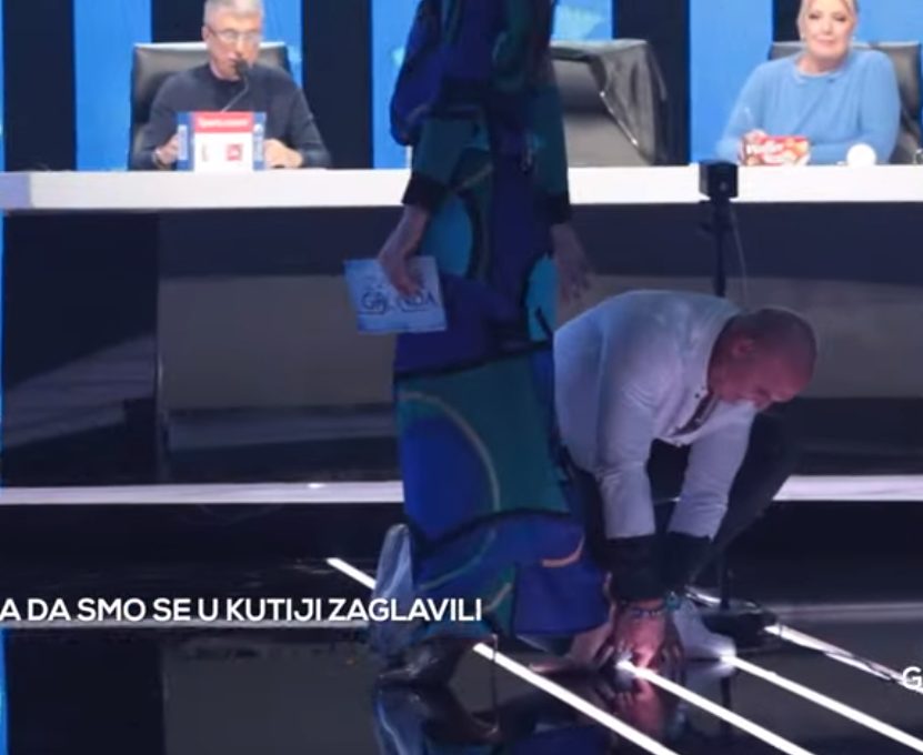 "Zna se ko je super žena" Sanja Kužet doživela nezgodu na snimanju, Mili joj odmah pritrčao u pomoć (VIDEO) 4 sanja mili