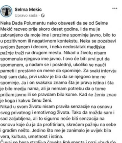 NOVI SKANDAL TRESE ESTRADU, Polumenti bivša žena napisala otvoreno pismo: "Nemoj da me spominješ više" 8 Capture 8