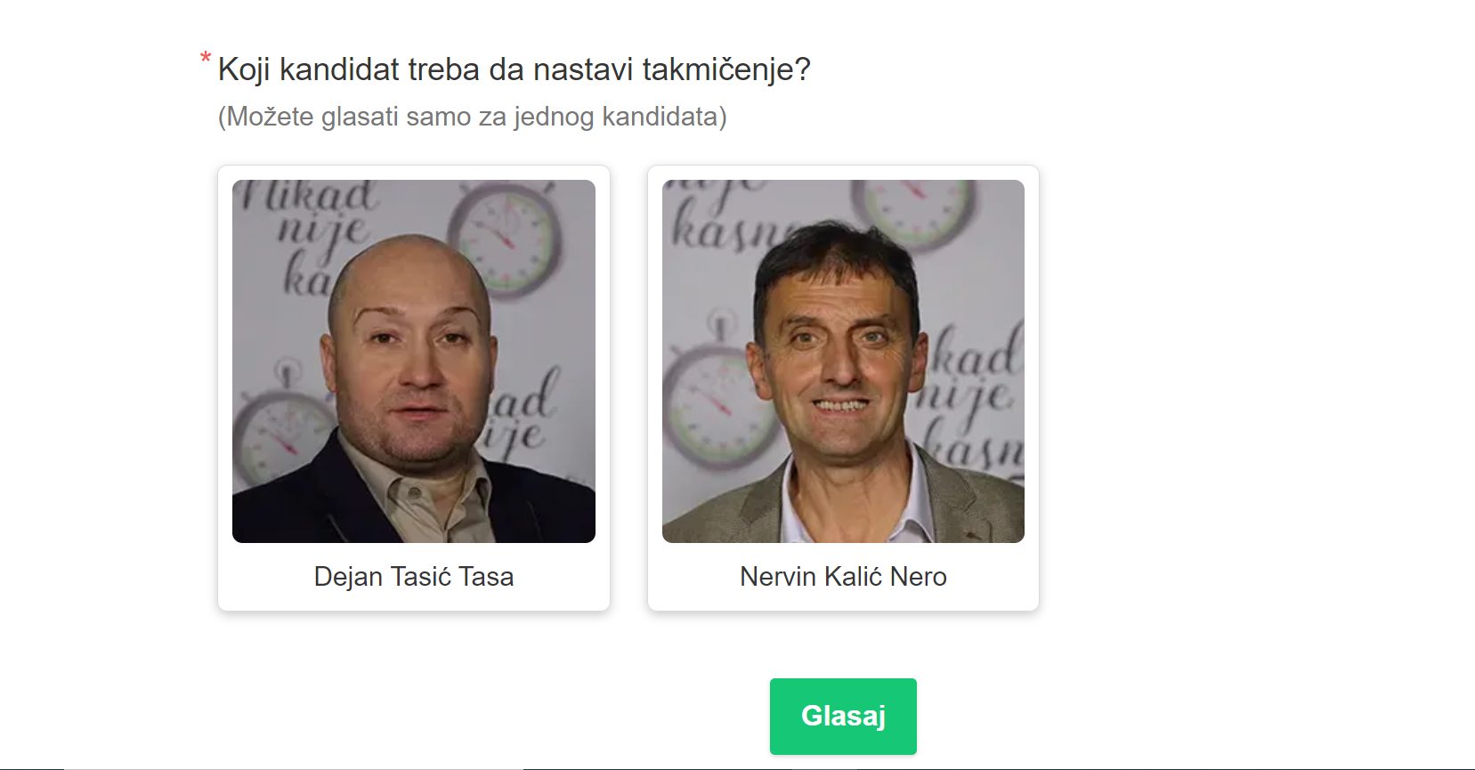 Šaljivi Taso ili nasmejani Nero: Ko zaslužuje treći krug? Vi odlučujete, evo kako se glasa 9 glasanje