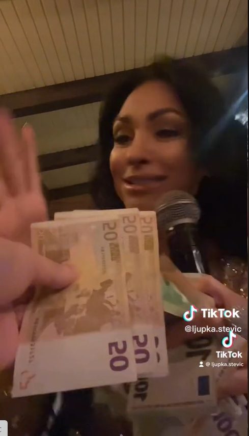 Ljupka ispraznila džepove gostima: Za jednu pesmu uzela nekoliko hiljada evra, letele šuške kao iz bankomata (VIDEO) 7 ljupka pare