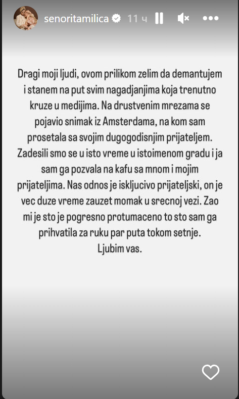 Milica Pavlović se oglasila povodom navoda da je u vezi sa Danilom Vučićem i otkrila šta se zaista desilo u Amsterdamu: "Pogrešno je protumačeno" (FOTO) 7 mp