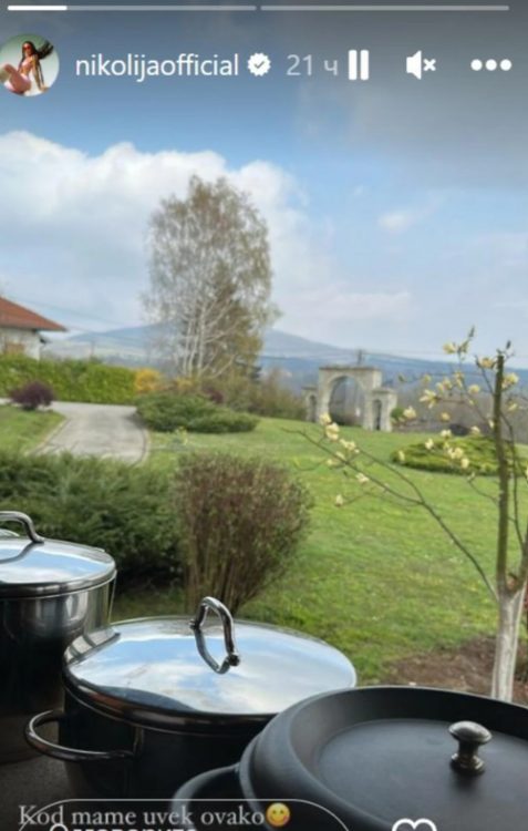 Nikolija uz majku nakon teške operacije, pokazala velelepno imanje okruženo zelenilom (FOTO) 6 Screenshot 2023 04 11 142351