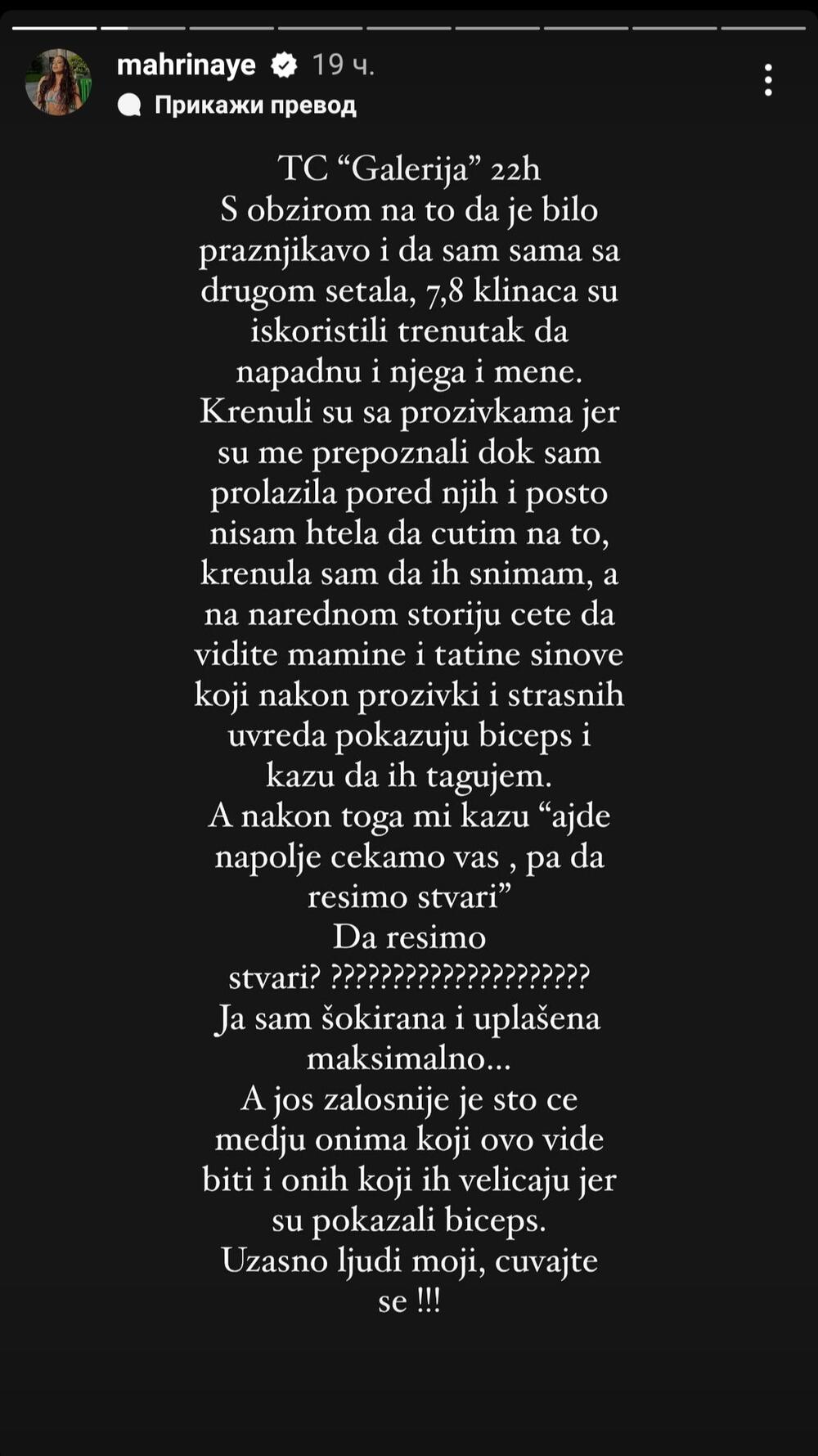 Naša pevačica napadnuta u tržnom centru, hitno se oglasila: "Šokirana sam i uplašena" (FOTO) 7 3468888 1684768284059 ff