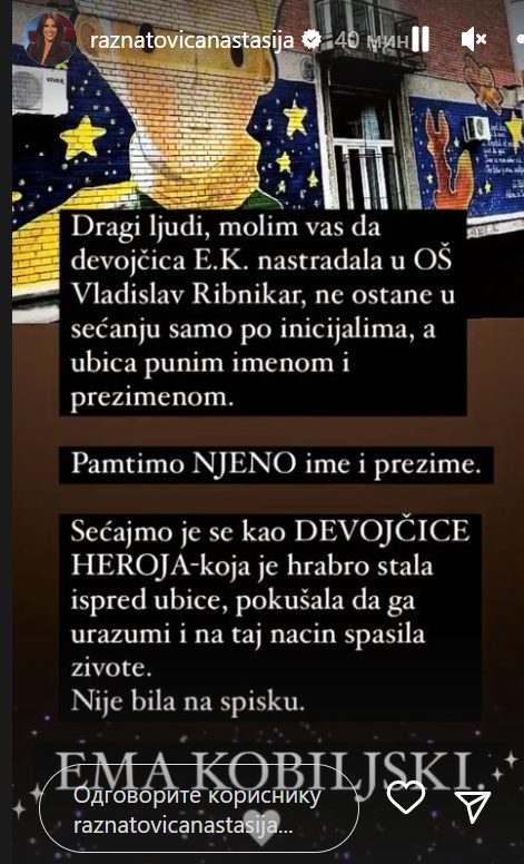 "Sećajmo je se kao devojčice heroja", Anastasija Ražnatović razorena od tuge, javno se oglasila: "Molim vas da ne ostane upamćena po inicijalima" 7 Captureuzi
