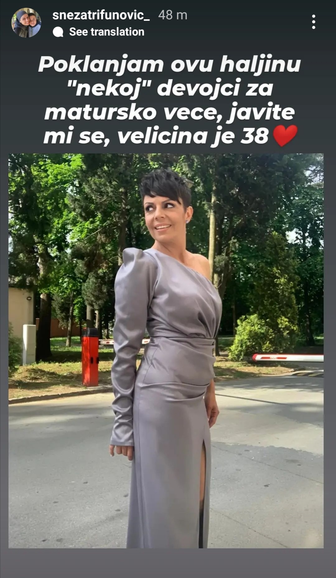 Snežana Trifunović pokazala koliko srce ima: Odlučila da obraduje dve maturantkinje ovim gestom: "Celog života poklanjam" (FOTO) 9 Screenshot 20230526 152949