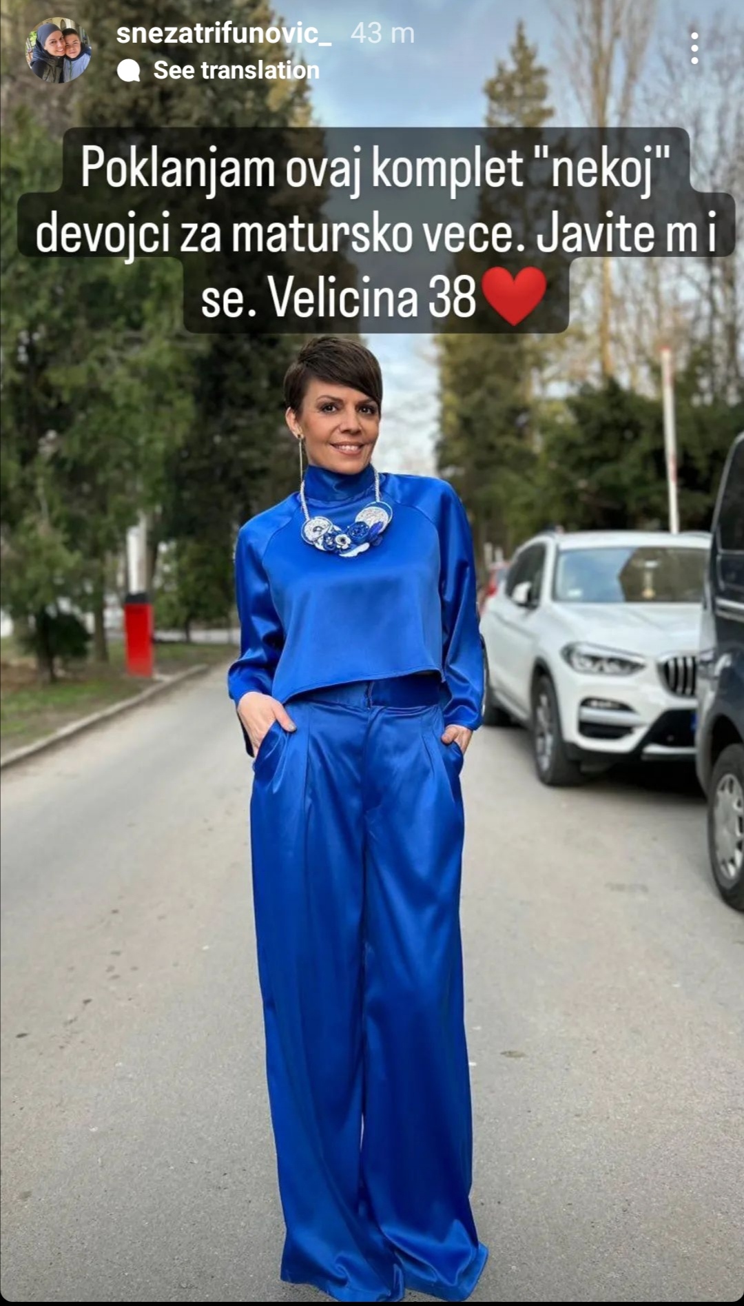 Snežana Trifunović pokazala koliko srce ima: Odlučila da obraduje dve maturantkinje ovim gestom: "Celog života poklanjam" (FOTO) 8 Screenshot 20230526 153000