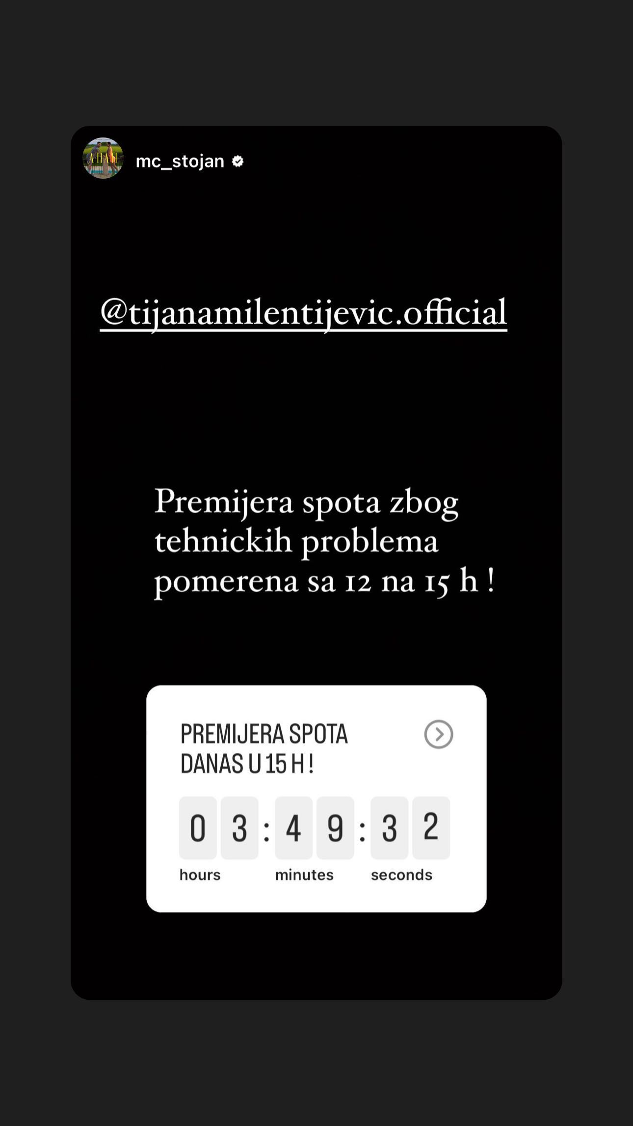 "A ti si ko avion, vrediš mi milon" Ovo MC Stojan peva Tijani Em, i to sve nakon tehničkih problema (VIDEO) 7 Snapinsta.app 350572116 3486884644878420 8080190872831280724 n 1290