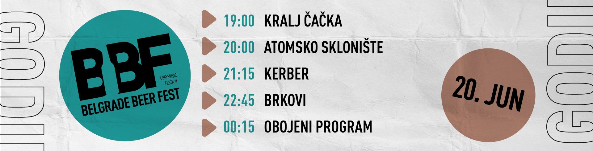Belgrade Beer Fest startuje danas: Objavljen program Main stage-a za naredena četiri dana 9 BBF Program za sajt 1920x490px 4