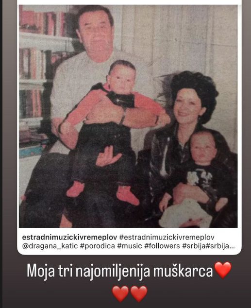 Isplivala fotografija stara nekoliko decenija, Dragana Katić blista: "Moja tri omiljena muškarca" (FOTO) 6 dragana katic