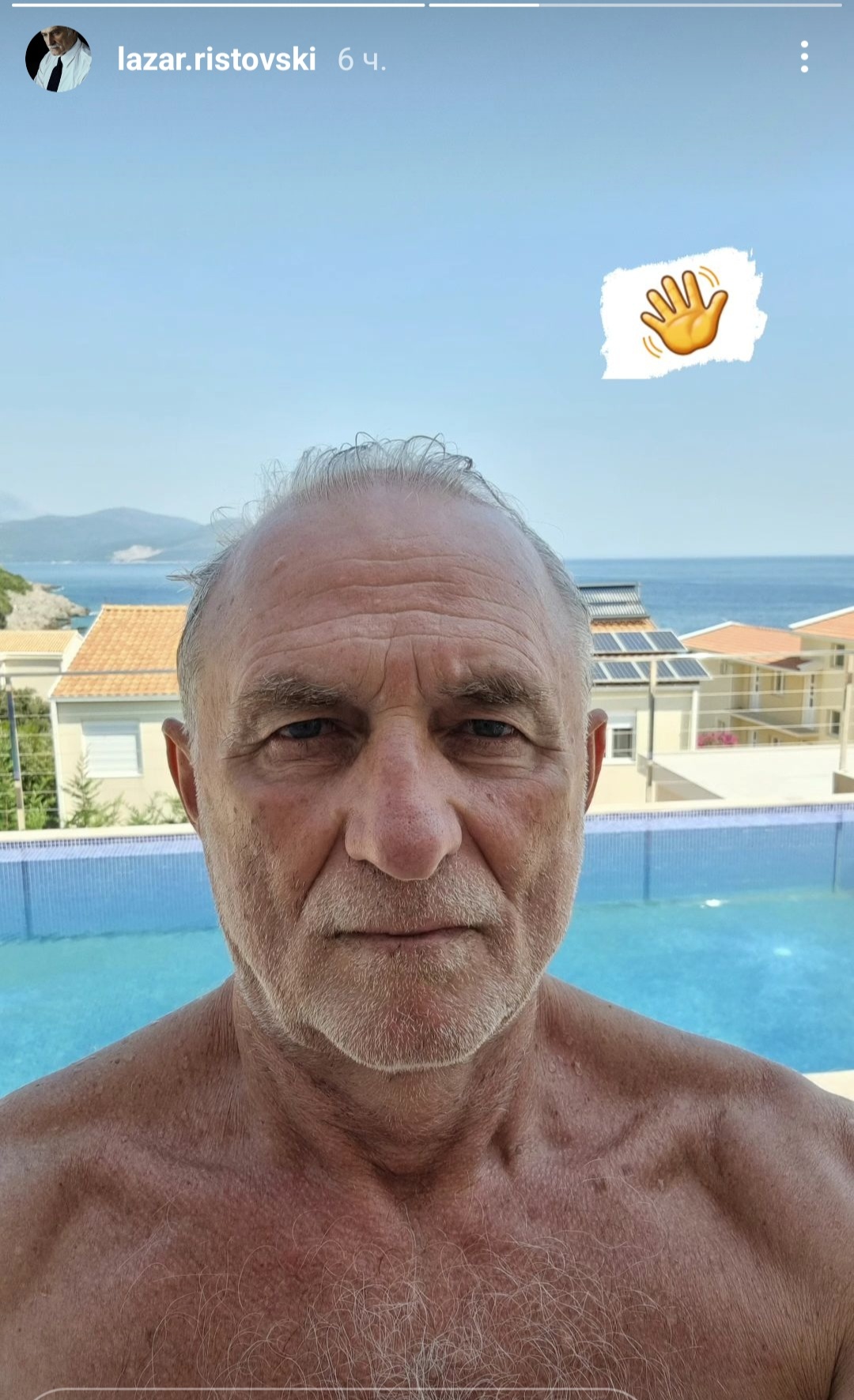 ŠOK ZA SVE: Lazar Ristovski pozirao nag na primorju 5 Screenshot 20230822 185321 Instagram