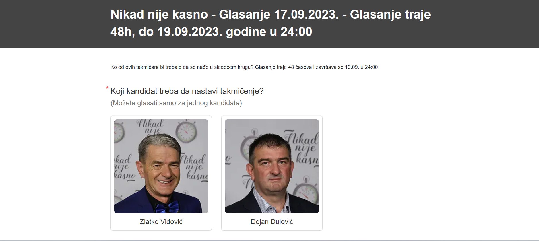KAKAV START VETERANA: Briljirali u prvoj emisiji, dva kandidata prepuštena odluci publike 8 Screenshot 2023 09 17 173139