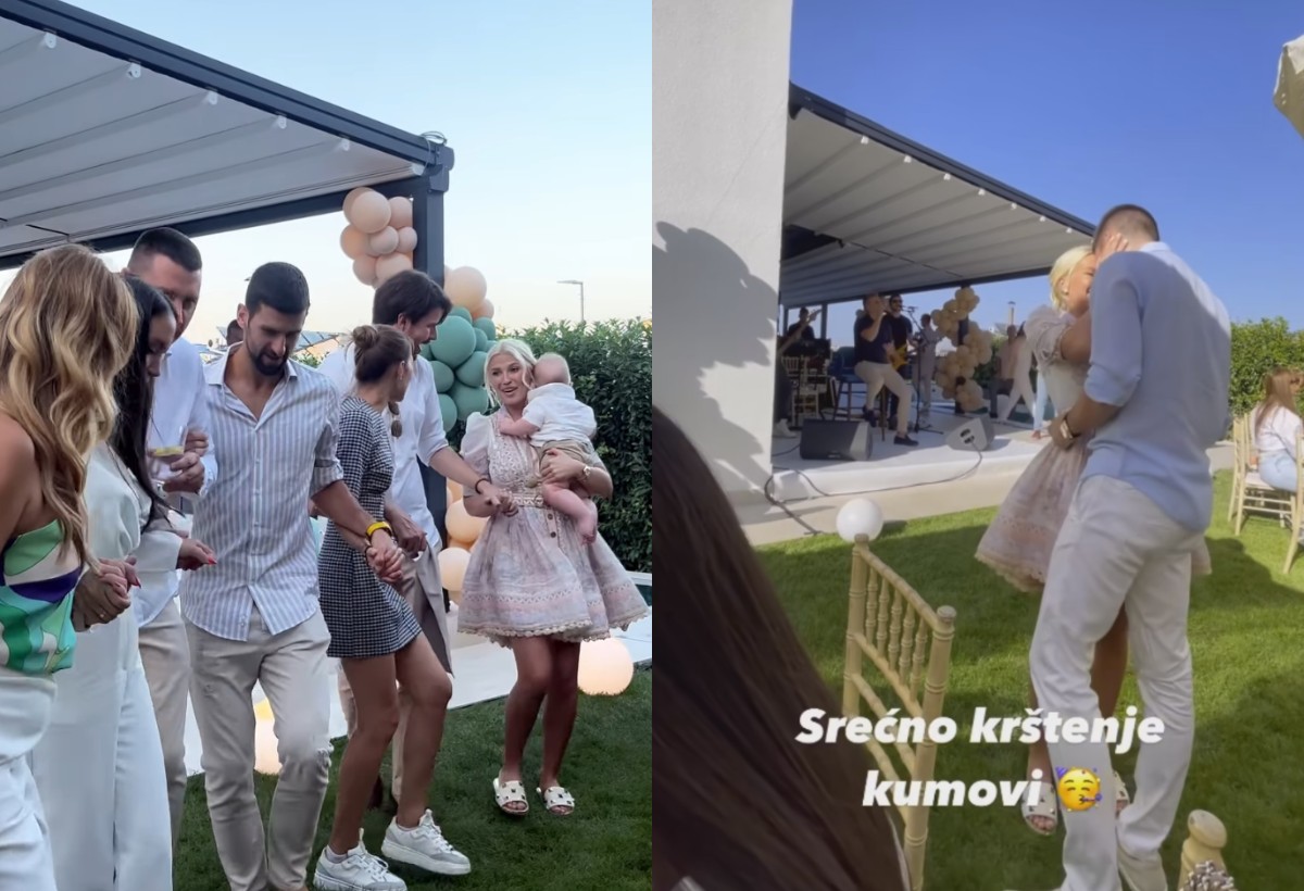 Đokovići krstili sina na godišnjicu braka, Novak izuo cipele pa poveo kolo 5 ipiccy image 87