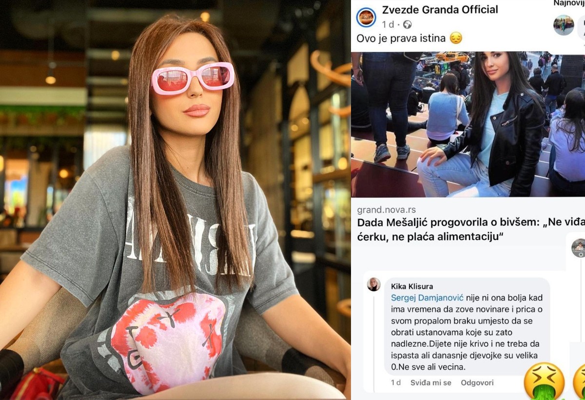 "Neka pati za svojom ćerkom" Samohrana majka Dada Mešaljić na meti sajber nasilja: "Šta je mislila kad se udavala?" 5 dadu mesaljic urnisu na mrezama neka pati 1
