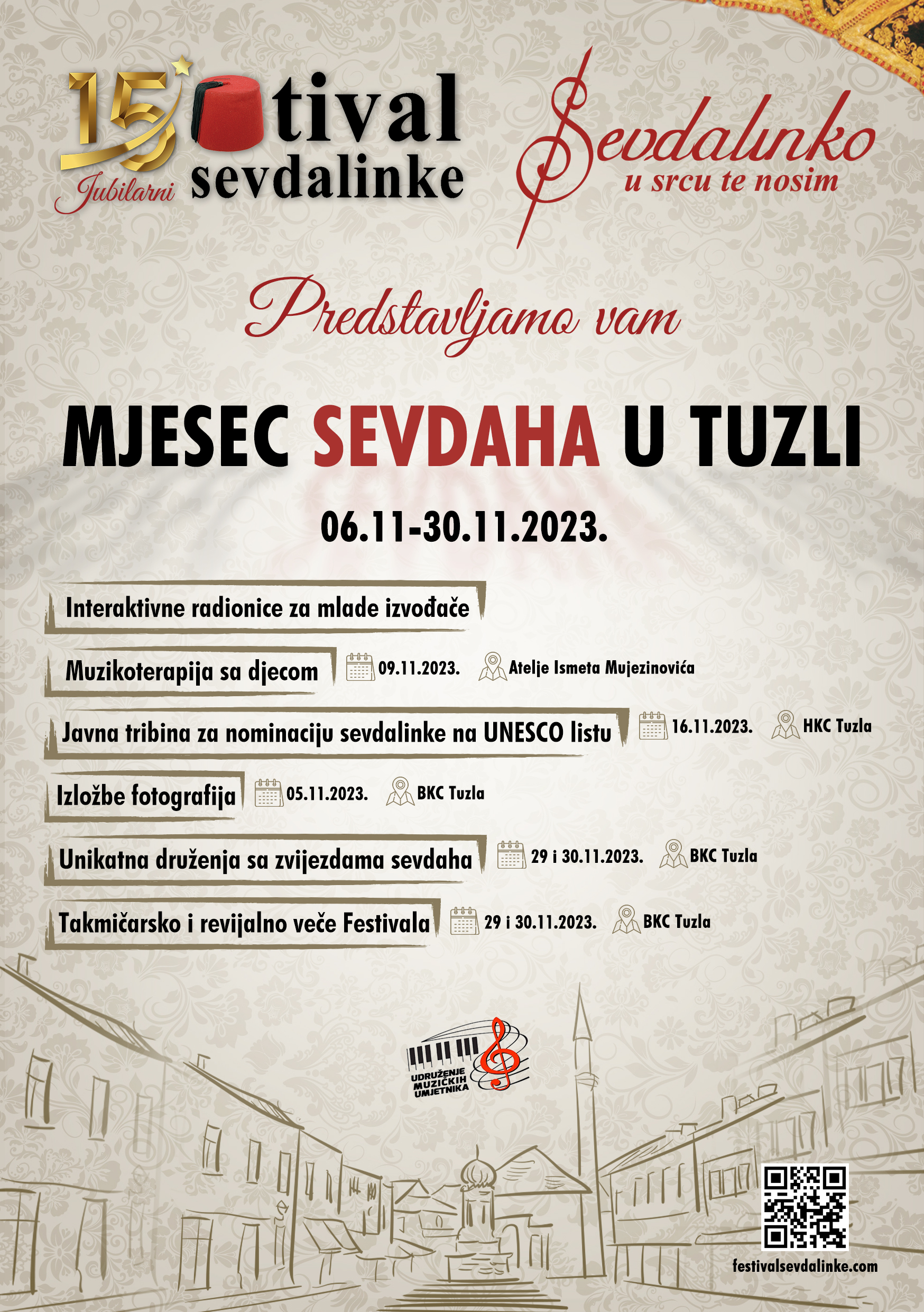 Počinje 15. FESTIVAL SEVDALINKE, ovo su svi detalji! Najveća muzička imena na jednom mestu 7 flyer mjesec sevdaha