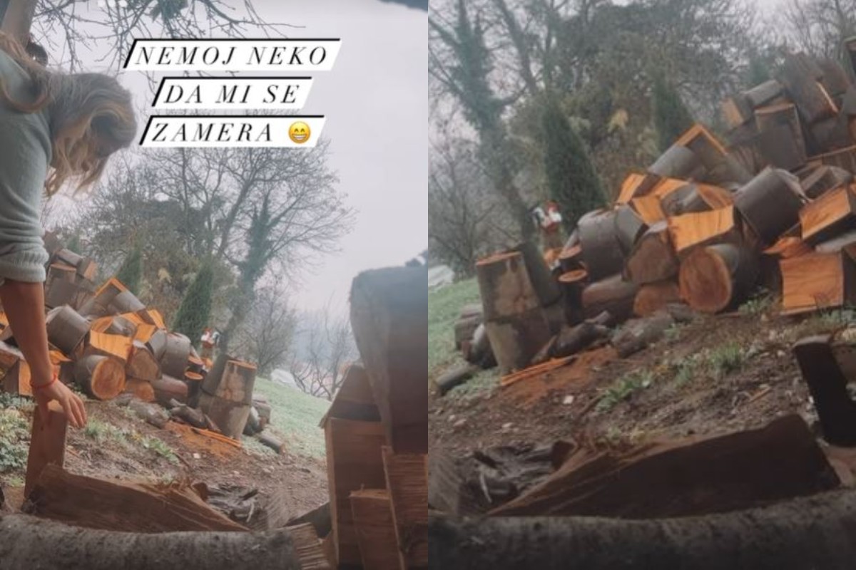 Isplivao snimak na kome naša pevačica cepa drva: Na sceni dama, a privatno niko ne sme da joj se zameri (FOTO) 7 dragica zlatić cepa drva