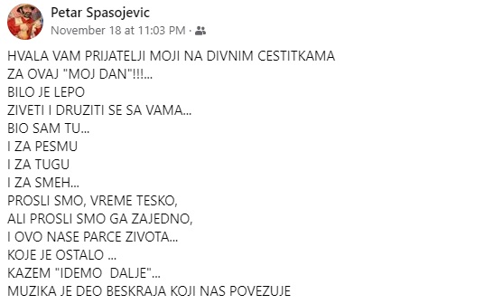 "Bilo je lepo živeti i družiti se sa vama" Petar Spasojević šokirao objavom na mrežama, razlog je ipak drugačiji nego što izgleda (FOTO) 6 petar spasojevic rodjendan