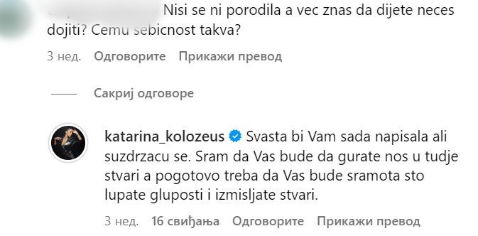 "Silikonuša koja ne doji" Ženu Ljube Perućice urnisali komentarima nakon porođaja, ona im žestoko uzvratila, nije štedela reči (FOTO) 8 wjdi