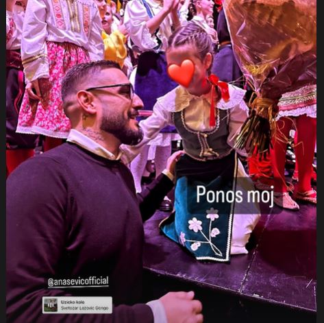 Darko Lazić pokazao kako bodri ćerku 