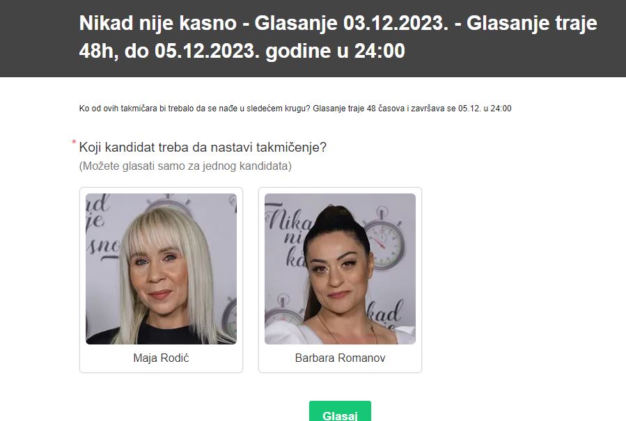 Bitku na glasanju vode dve energične lavice, a samo od vas zavisi koju ćemo gledati u sledećem krugu (FOTO) 7 ko je na glasanju nnk