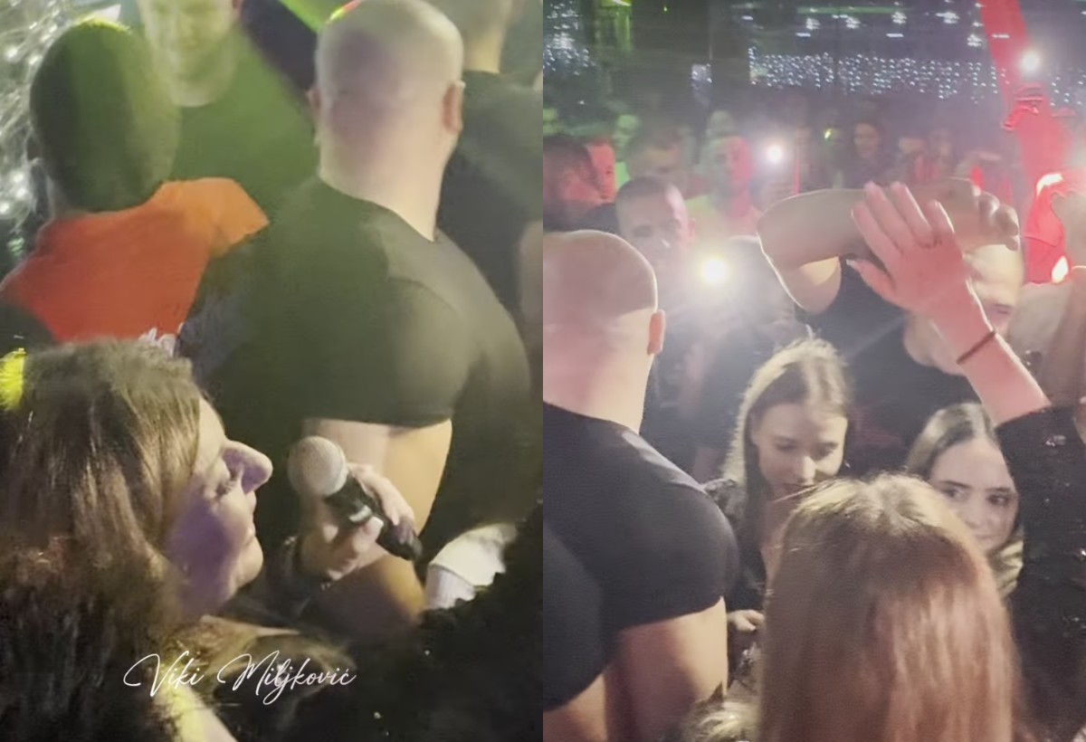 Viki Miljković prekinula nastup, pa uletela u publiku (VIDEO) 6 viki u publici