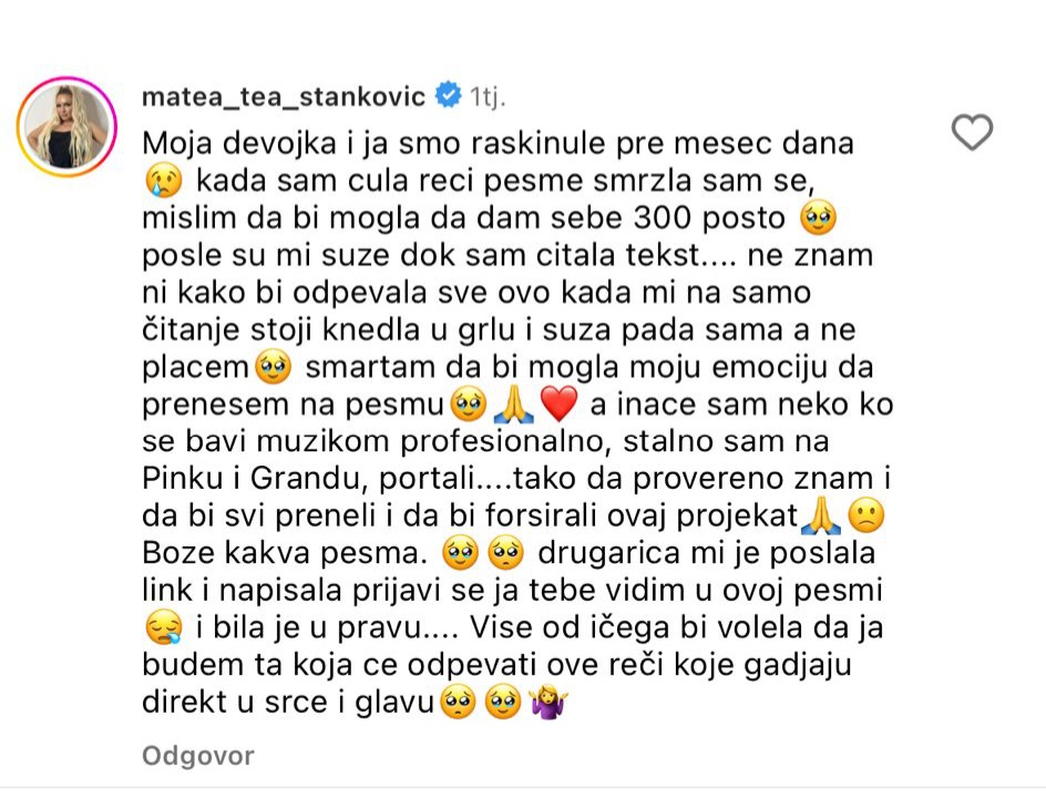 ŠOK Matea Stanković priznala da je biseksualna: "Raskinula sam sa devojkom, nije mi svejedno" 6 IMG 20240203 WA0004