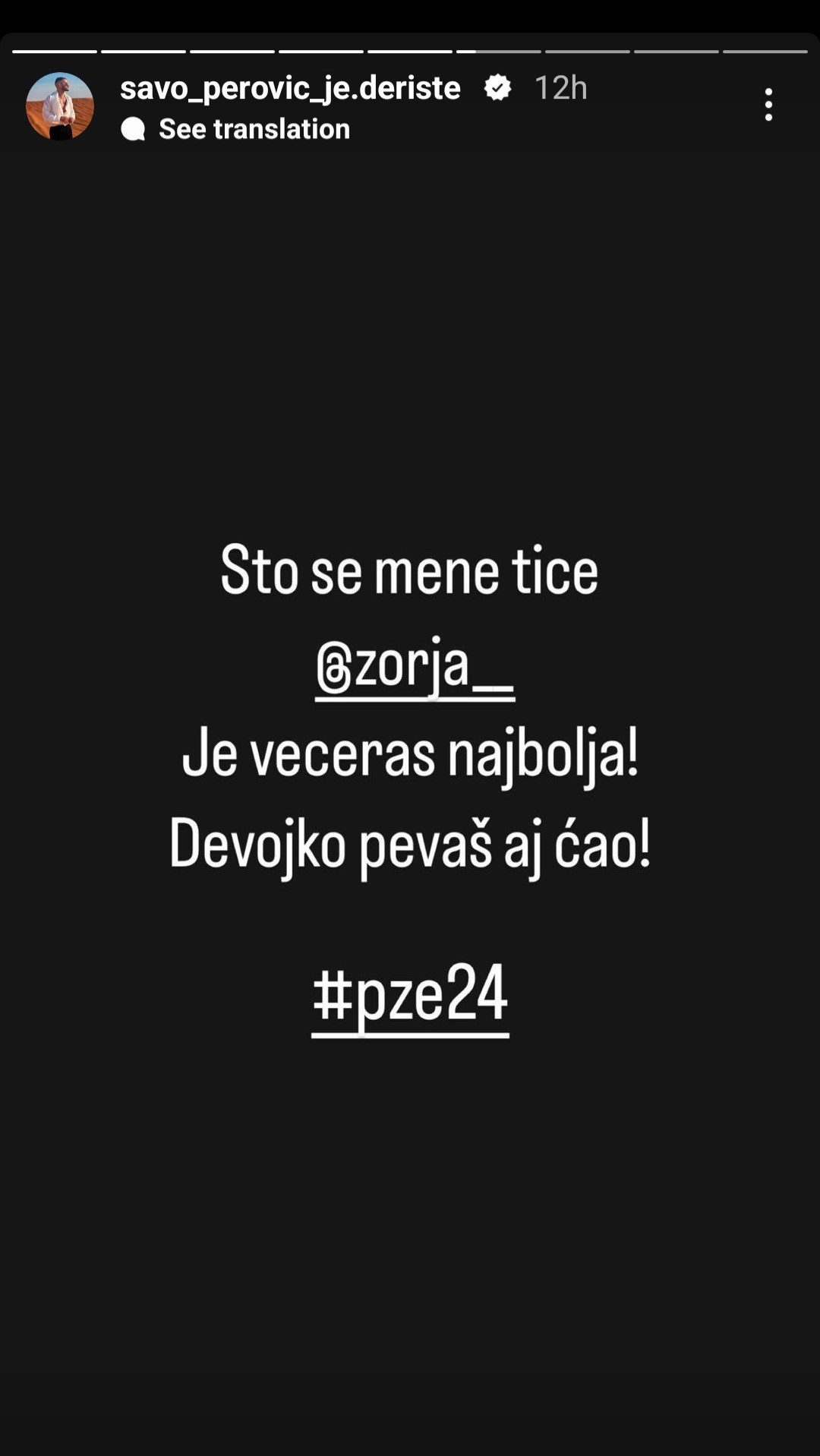 "Šta je sa pesmama?!" Oglasili se poznati nakon PZE, evo ko je dobio ubedljivu podršku 9 Screenshot 20240228 110338 Instagram 1