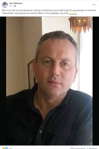 Amil Bišćanin se oprostio od prijatelja