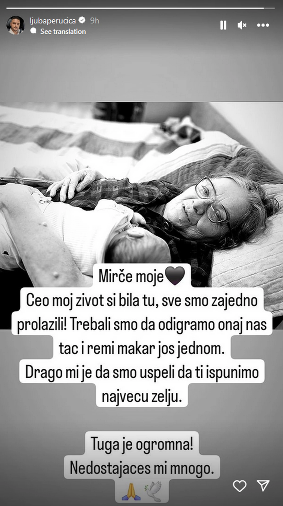 tuga u domu ljube perucice