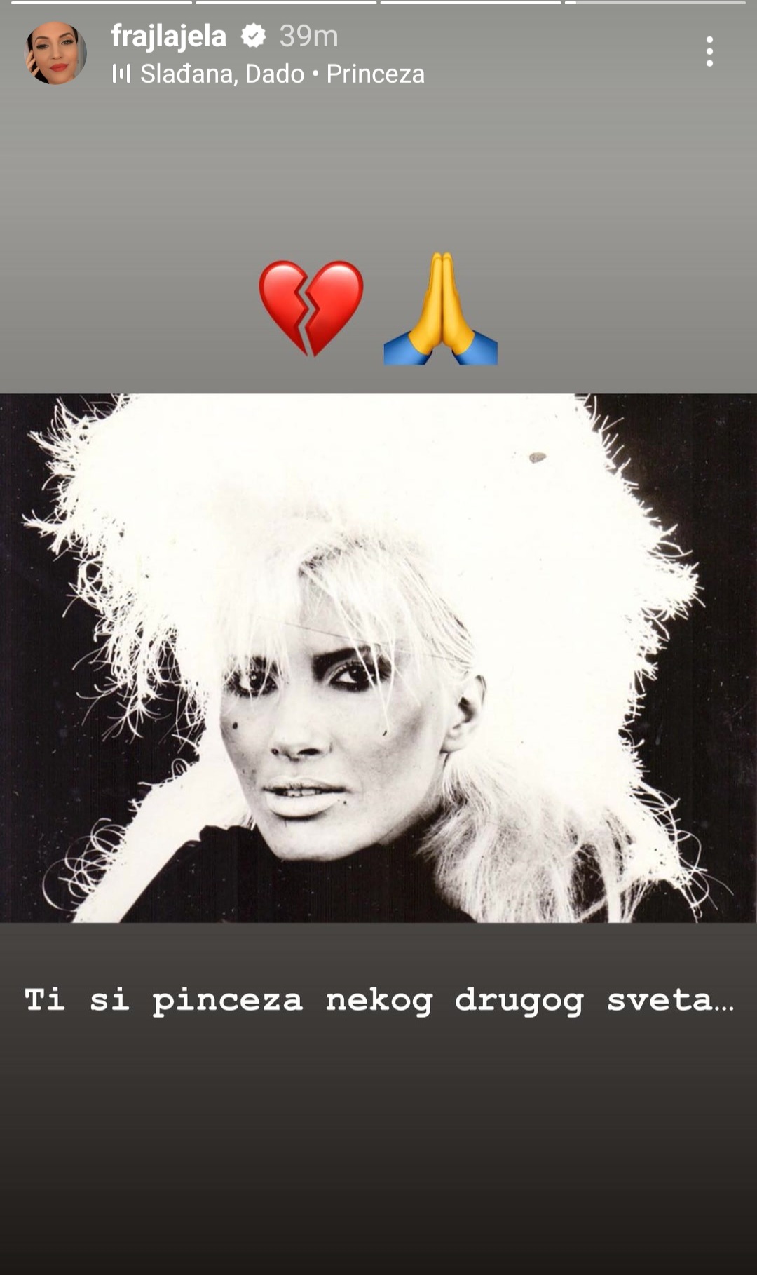 Estrada se oprašta od Slađane Milošević, kolege u suzama: "Sada će o tebi da se priča onako kako si zaslužila tokom života" 12 Screenshot 20240326 152022 Instagram