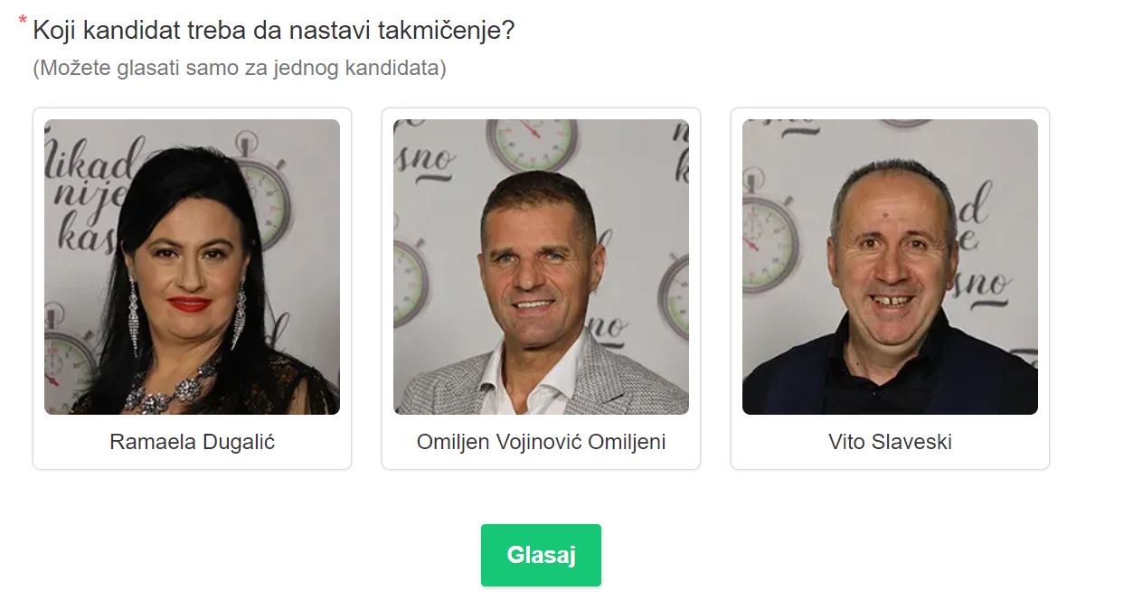 nikad nije kasnpo fejsbuk glasanje