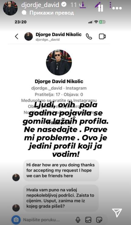 Đorđe David Instagram