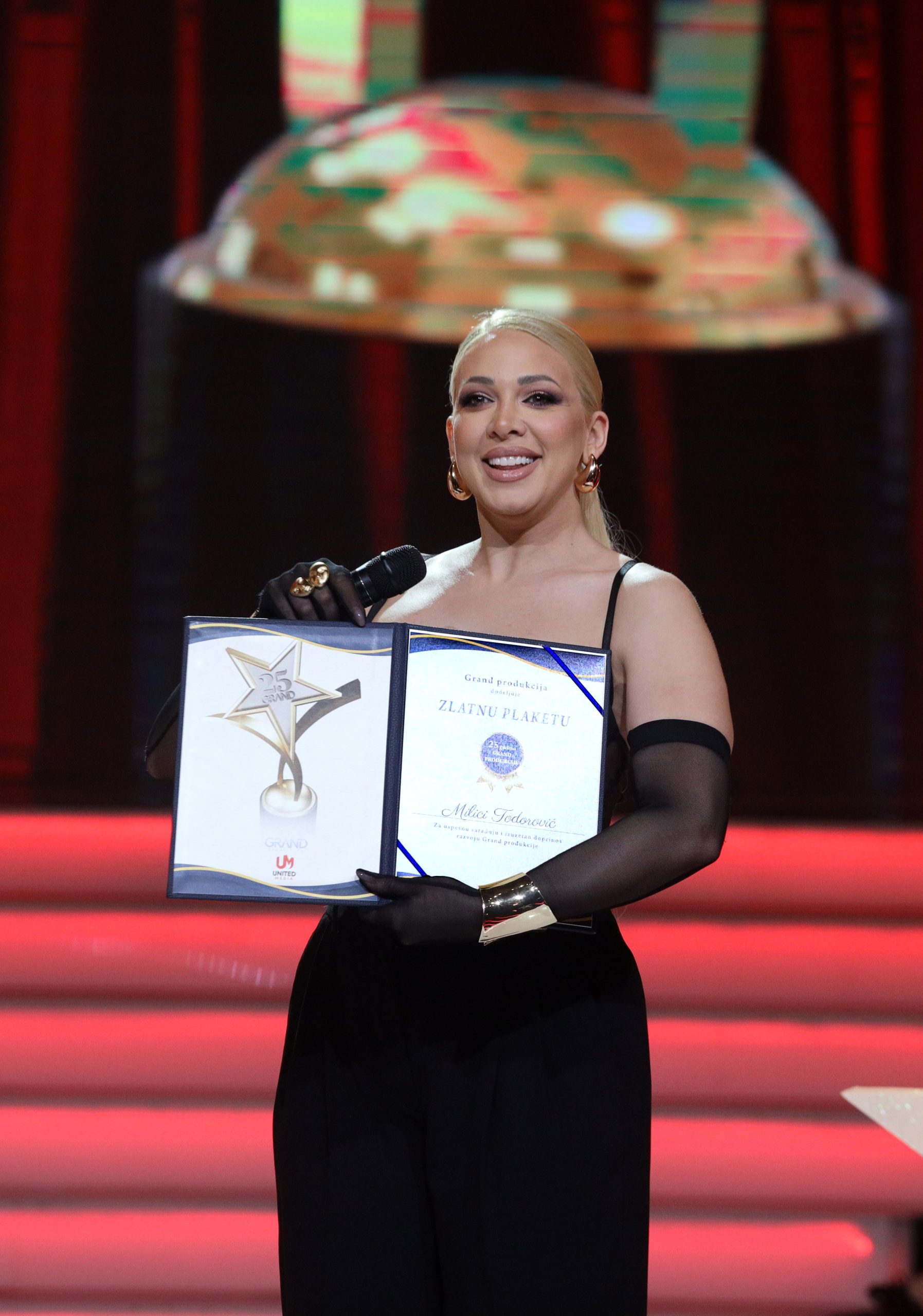 Milica Todorović dobitnica zlatne plakete za doprinos Grand produkciji