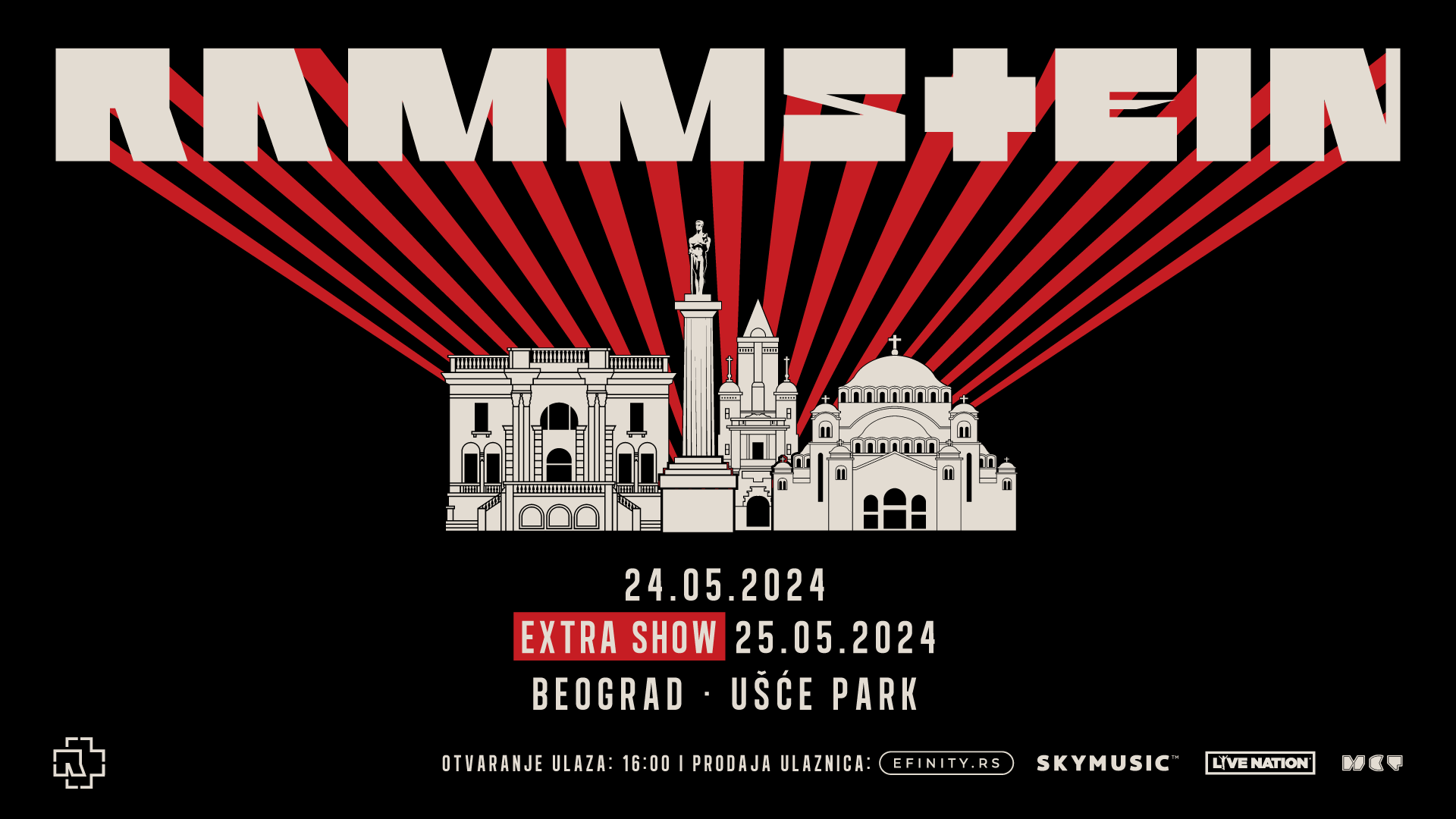 GOREĆE UŠĆE: Rammstein spreman za spektakl u Beogradu 5 Rammstein oba datuma SRP