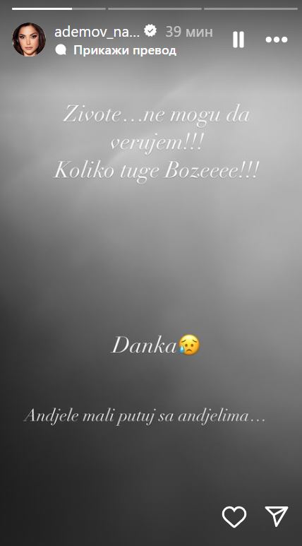 "Ovo je tuga za sve nas" Estrada u suzama zbog smrti Danke: "Putuj s' anđelima" (FOTO) 8 nai