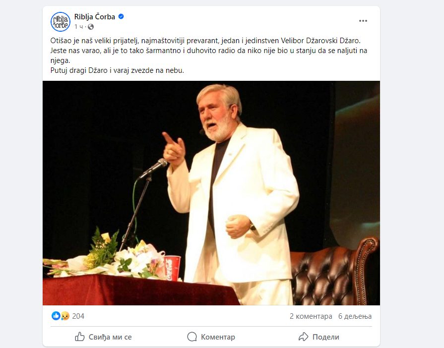 Estrada u suzama zbog odlaska legende Balkana: "Bio si najmaštovitiji prevarant" 8 rc