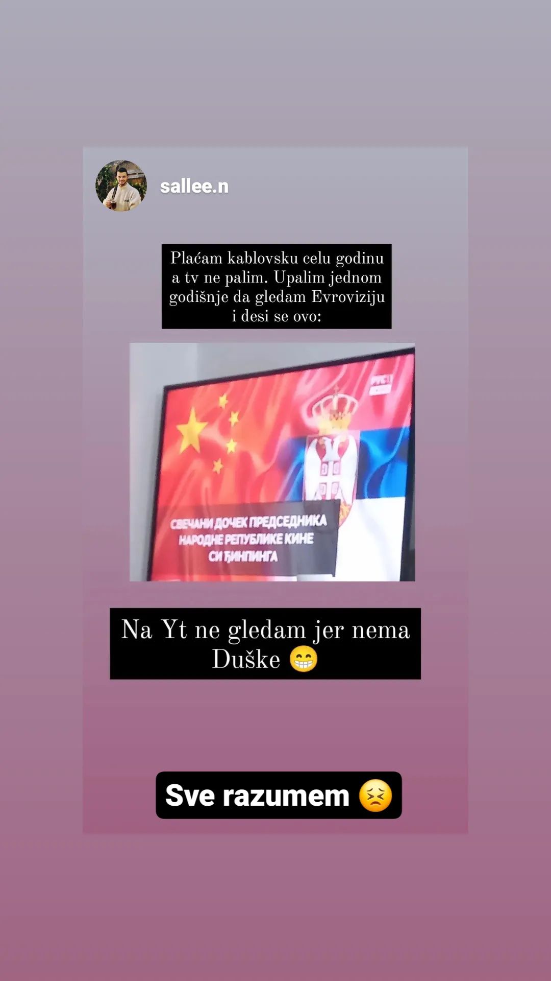 Nakon što je RTS prekinuo prenos Evrovizije zbog Vučića, oglasio se Topalko, društvene mreže gore od komentara (FOTO) 6 442424370 987071949763771 8912183511706984947 n