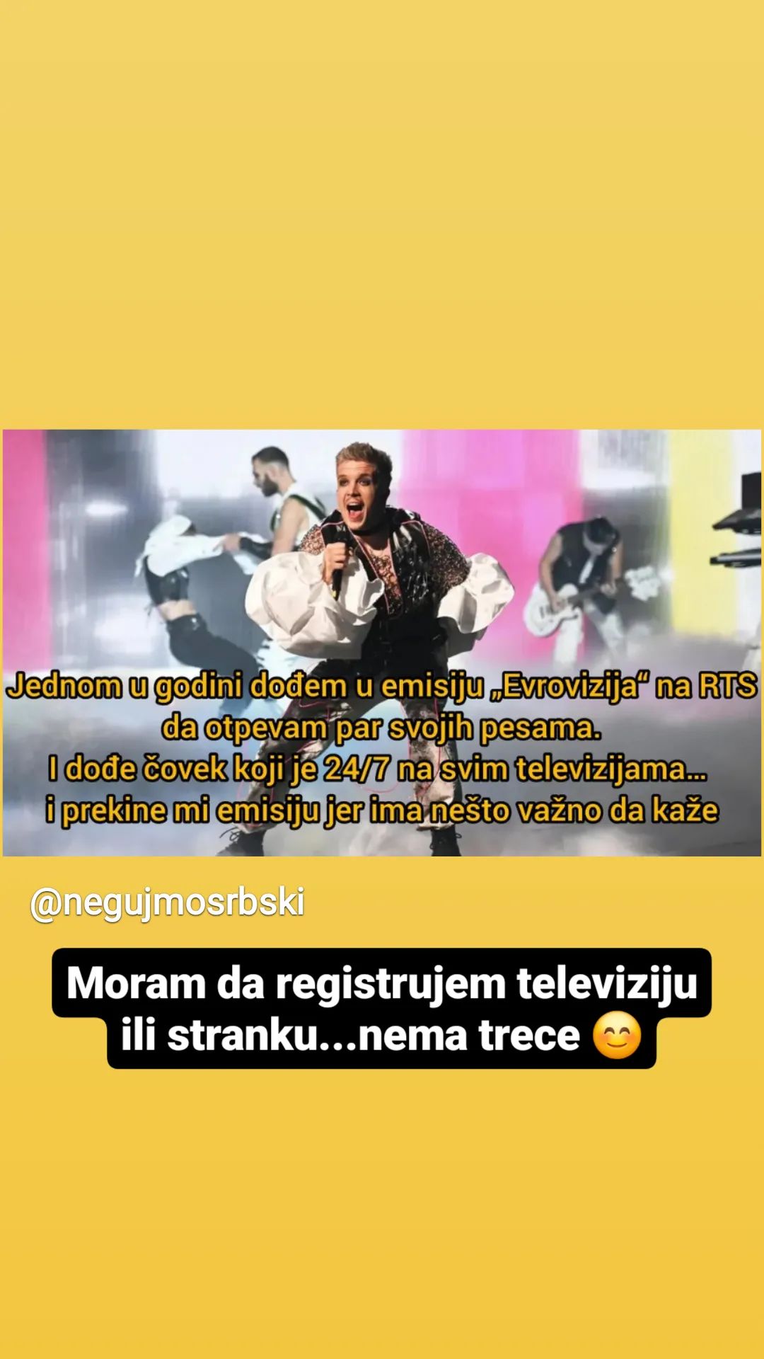 Nakon što je RTS prekinuo prenos Evrovizije zbog Vučića, oglasio se Topalko, društvene mreže gore od komentara (FOTO) 7 topalko nakon prekida presnosa evroizije