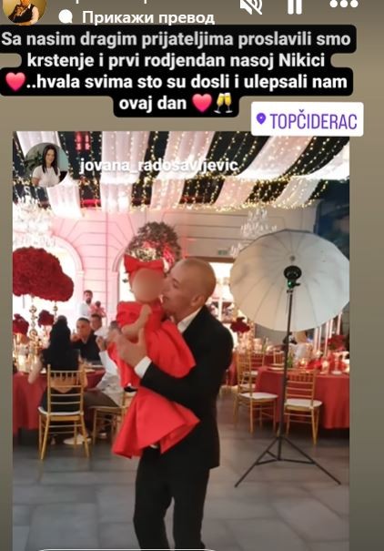 Gala krštenje Topalkove unuke: Tobogani, dvorac, čokoladna fontana, na dekoraciju potrošili čitavo bogatstvo, a tek da vidite Helenu FOTO 7 e3