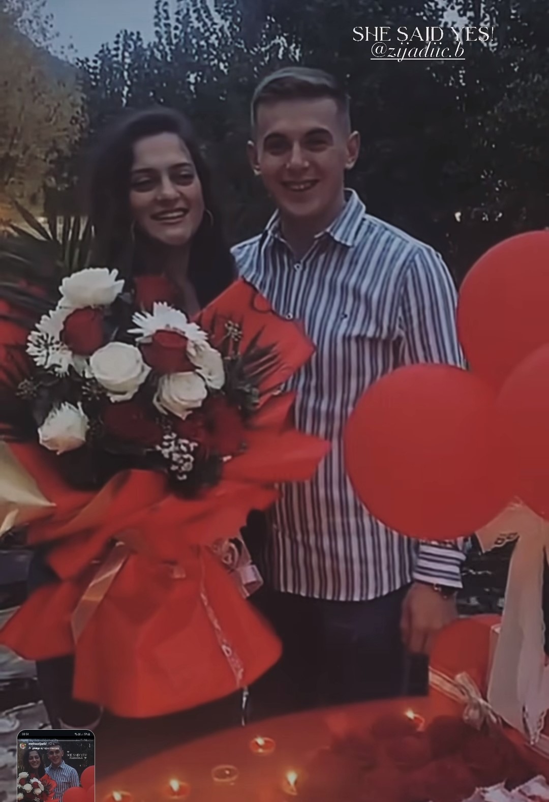 Cveta ljubav u domu zvezde "Granda", zasijao dijamantski prsten: "Rekla je da" 8 Screenshot 20241020 085120 Instagram