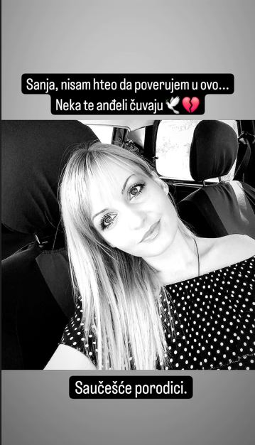 Drugarica pevača iz "Zvezda Granda" stradala u tragediji u Novom Sadu: "Sanja, nisam hteo da poverujem" 7 Hvataj