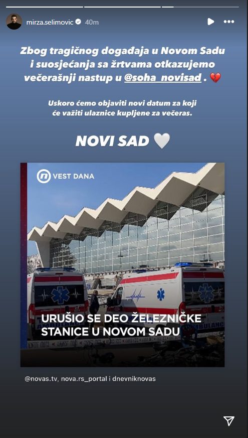 Oglasili se pobednici "Zvezda Granda" nakon nesreće u Novom Sadu, pevači potpuno utučeni 6 Mirza Selimovic